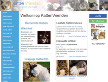 Tablet Screenshot of kattenvrienden.com